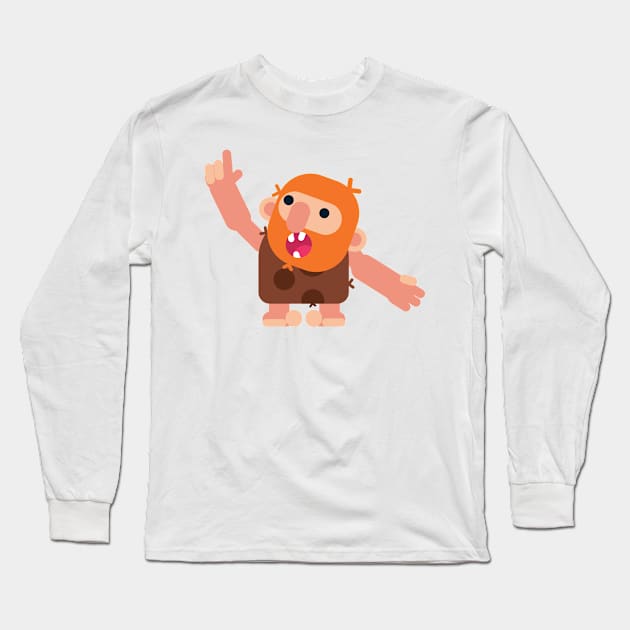 Just the Caveman Oovan Long Sleeve T-Shirt by Dmytro